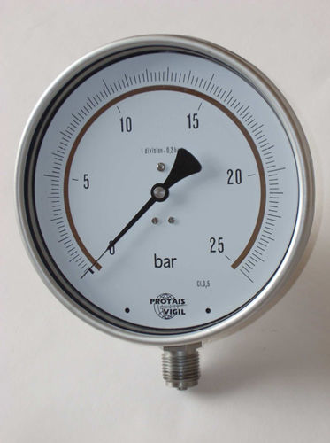 Manometro con quadrante - MAXVF - PROTAIS-VIGIL  HYDROPNEU TECHNOLOGIC - in alluminio / in acciaio inossidabile / a tenuta stagna