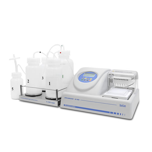 Lavatrice di micropiastre automatica - 3D-IW8 - Biosan - a 96 pozzetti / programmabile