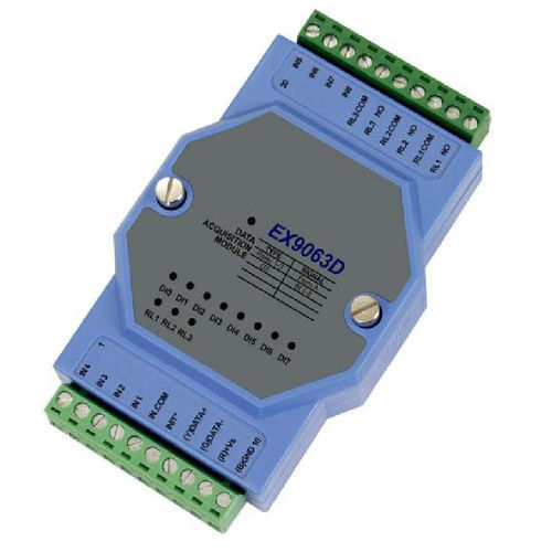 Modulo I/O digitale - RT-EX-9063D - LOGICIO - Modbus / 8 ingressi digitali / con uscita a relè