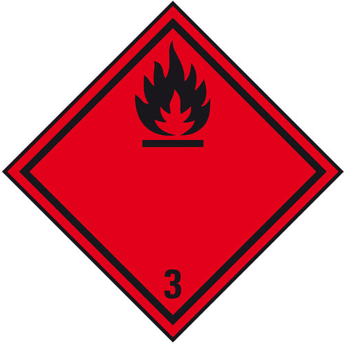 Etichetta di sicurezza - 70076 - Kroschke sign-international GmbH - autoadesiva / per liquidi infiammabili / industriale