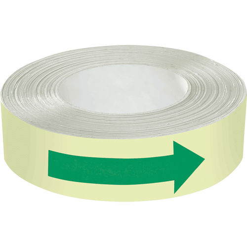 Nastro adesivo di marcatura - PERMALIGHT® - Kroschke sign-international GmbH - in gomma / fotoluminescente / ad uso industriale