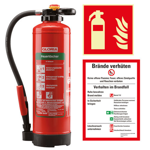 Estintore a schiuma - 26914 - Kroschke sign-international GmbH - portatile