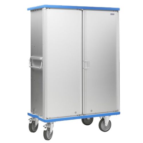 Armadio di stoccaggio - H01A33 - Recycleoffice - con rotelle / a porte battenti / con 2 sportelli