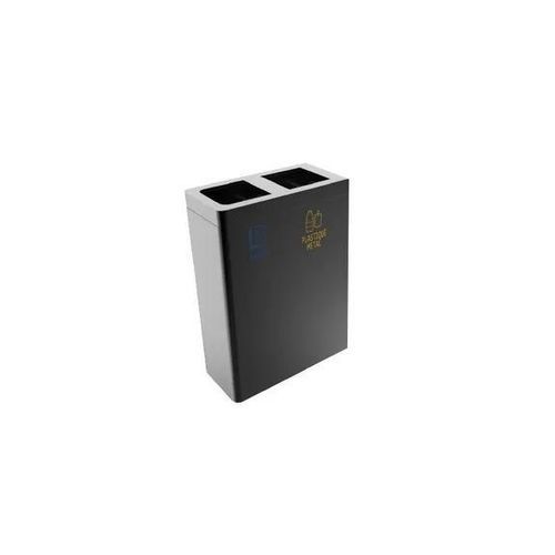 Contenitore per rifiuti in metallo - T02E60 - Recycleoffice - per il riciclaggio / per raccolta differenziata / con coperchio