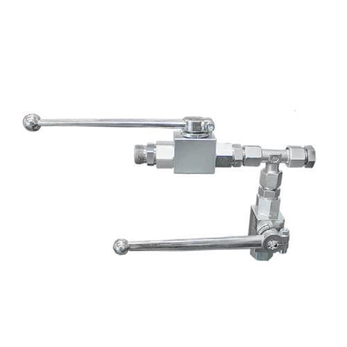 Valvola di arresto - DP-D-003-000002 - Dosier- und Prüftechnik GmbH - a sfera / manuale / per olio