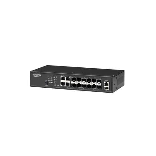 Switch Ethernet gestibile - MEN-6412 - Volktek - 12 porte / su rack / in linea