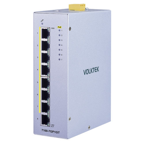 Switch Ethernet non gestibile - 7160-7GP1GT - Volktek - 8 porte / Ethernet gigabit / ProfiNet