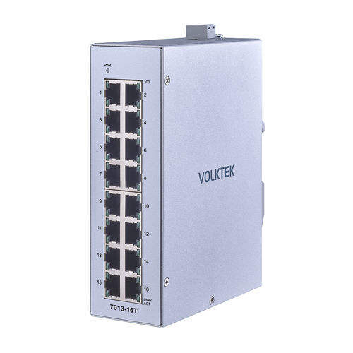 Switch Ethernet non gestibile - 7013-16T-I - Volktek - 5 porte / ProfiNet / su guida DIN