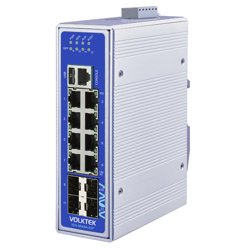 Switch Ethernet gestibile - IEN-8648A-EIP - Volktek - 12 porte / di livello 2 / Ethernet gigabit