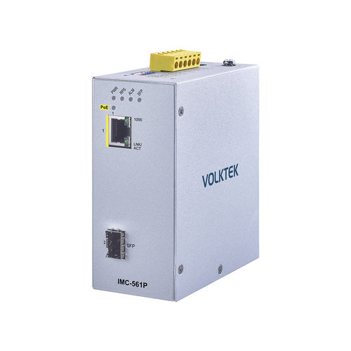 Convertitore di media - IMC-561P - Volktek - di segnale / Ethernet / su guida DIN