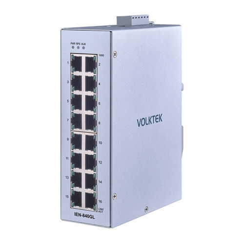 Switch Ethernet gestibile - IEN-840GL - Volktek - 5 porte / su guida DIN / a parete