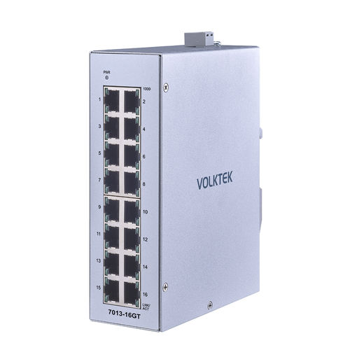Switch Ethernet non gestibile - 7013-16GT-I - Volktek - 5 porte / ProfiNet / su guida DIN