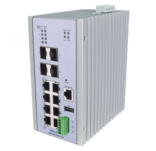 Switch Ethernet gestibile - 9561-8GT4XS-TSN - Volktek - 8 porte / 8+4 porte / di livello 3