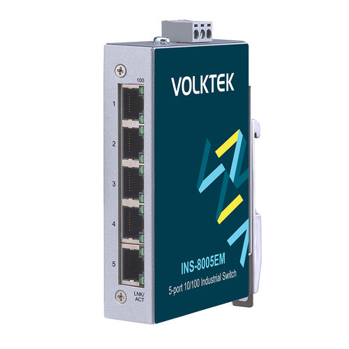 Switch Ethernet non gestibile - INS-8005EM - Volktek - 8 porte / su guida DIN / compatto