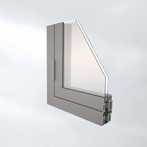 Profilo in alluminio - W-50 - Alufar LLC - rettangolare / per telai / per finestra