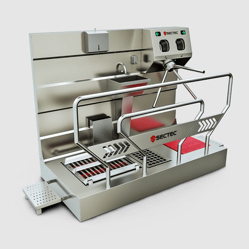 Corridoio igienizzante con lavasuole - Sct.HJN01.304.0004 - Sectec Security Technology - con lavamani / con disinfezione