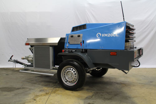 Pompa per calcestruzzo montata su rimorchio - VM20CL - AM3P Projection - per cantiere / diesel