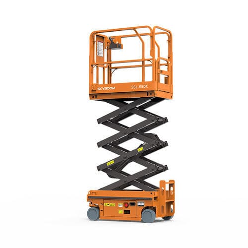 Piattaforma elevatrice a forbice su ruota - SSL-05DC - Changsha Skyboom Heavy Industry - semovente / con alimentazione a batteria / per uso in interni ed esterni