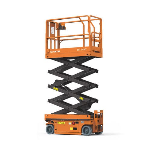 Piattaforma elevatrice a forbice su ruota - SSL-06HD - Changsha Skyboom Heavy Industry - semovente / con alimentazione a batteria / per uso in interni ed esterni