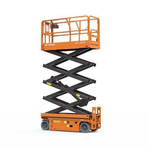 Piattaforma elevatrice a forbice su ruota - SSL-08HD - Changsha Skyboom Heavy Industry - semovente / con alimentazione a batteria / per uso in interni ed esterni