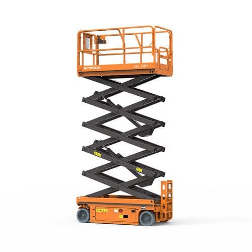 Piattaforma elevatrice a forbice su ruota - SSL-10HD - Changsha Skyboom Heavy Industry - semovente / con alimentazione a batteria / per uso in interni ed esterni