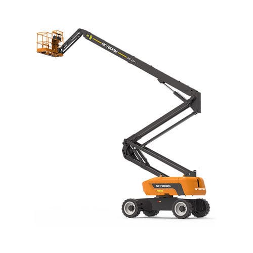 Piattaforma articolata su ruota - SAL-25J - Changsha Skyboom Heavy Industry - con motore a combustione / per cantiere navale / per cantiere
