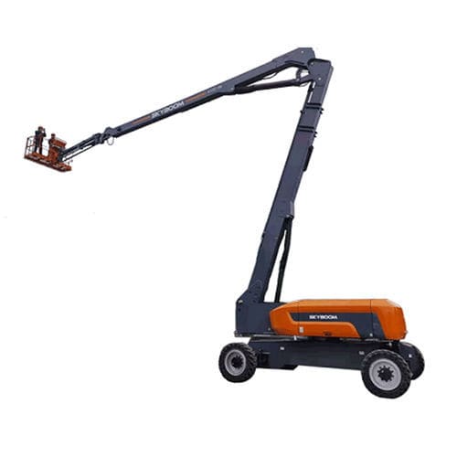 Piattaforma articolata su ruota - SAL-38J - Changsha Skyboom Heavy Industry - con motore a combustione / per cantiere navale / per cantiere