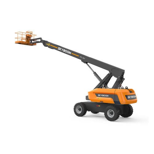 Piattaforma telescopica su ruota - STL-28J - Changsha Skyboom Heavy Industry - con motore diesel / per cantiere navale / per cantiere