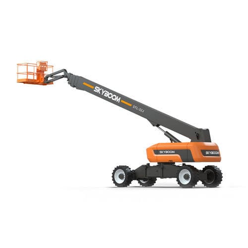 Piattaforma telescopica su ruota - STL-32J - Changsha Skyboom Heavy Industry - con motore diesel / per cantiere navale / per cantiere
