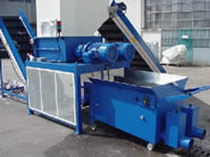 Stazione di trattamento dei rifiuti in plastica - ISVE - per alimenti / mista / industriali