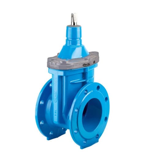Valvola a saracinesca - 4002E3 - Hawle - con volante / per acqua di mare / con flangia