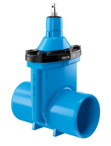 Valvola a saracinesca - 4100E3 - Hawle - manuale / per acqua / a sede