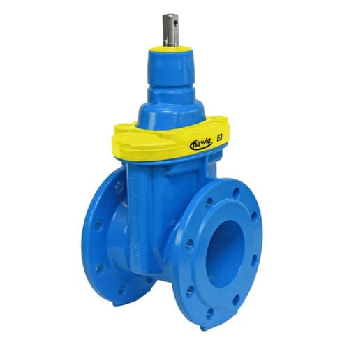 Valvola a saracinesca - 4005E3 - Hawle - manuale / per gas / con flangia