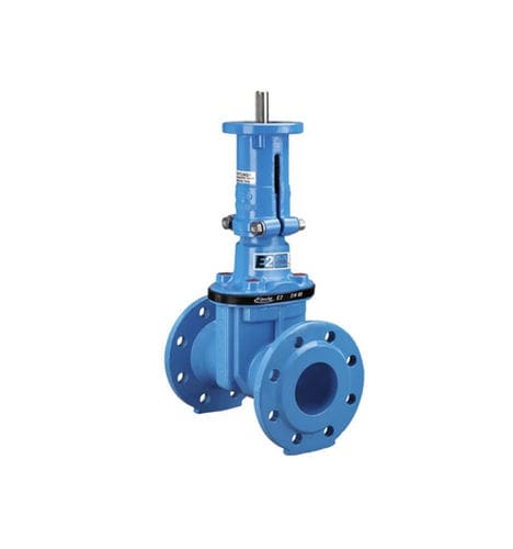 Valvola a saracinesca - 4700ELE2 - Hawle - con attuatore elettrico / per acqua / con flangia