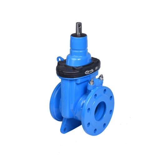 Valvola a saracinesca - 4190E3 - Hawle - manuale / per acqua / con flangia