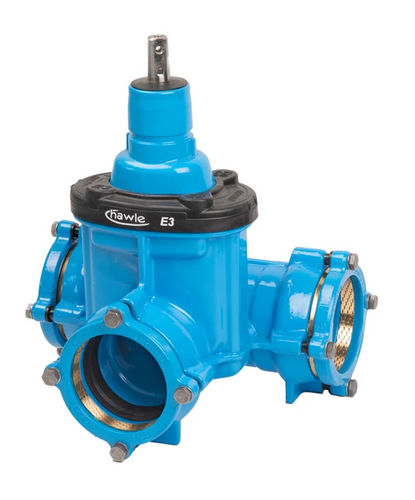 Valvola a saracinesca - 4343E3 - Hawle - con volante / per acqua / con flangia