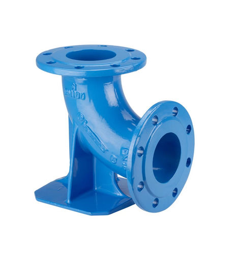 Raccordo idraulico - 5049 - Hawle - con flangia / a gomito con supporto / in ferro