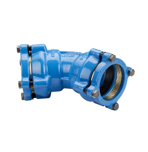 Raccordo idraulico - 8545 - Hawle - a bicchiere / gomito a 45° / DIN