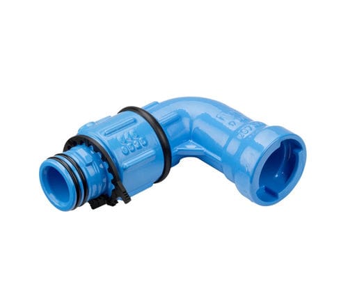 Raccordo idraulico - 6469 - Hawle - a bicchiere / gomito a 90° / DIN