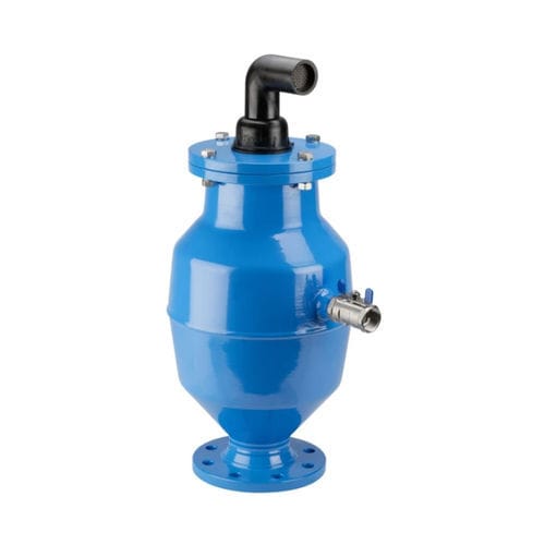 Valvola di scarico per gas - 9863 - Hawle - ad aria / DIN / con flangia