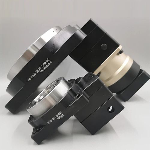 Tavola rotante forata - HRT85-10-SV2 - Hansheng Automation (Dongguan) Co., Ltd. - azionata a motore / orizzontale / verticale