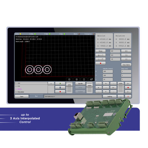 Interfaccia software CNC - XYZ-SimpleDrill - Radonix Technology - 3 assi / per macchina di perforazione