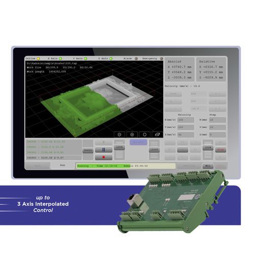 Interfaccia software CNC - XYZ-Router - Radonix Technology - 3 assi / 4 assi / per macchina per il trattamento del legno