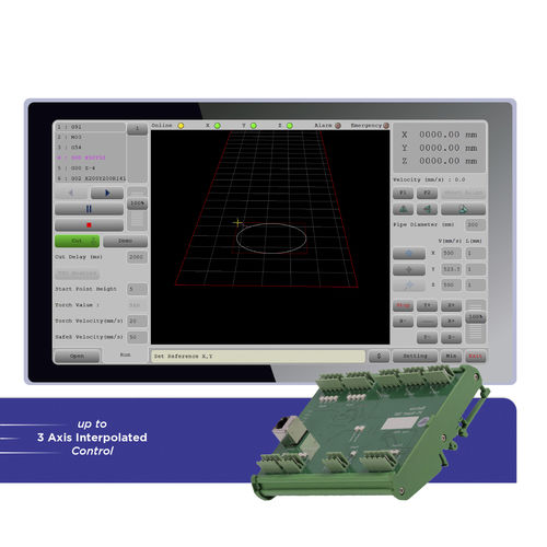 Interfaccia software CNC - XYZ Pipe Cutter - Radonix Technology - 3 assi / con controllo altezza torcia / per macchina di taglio al plasma