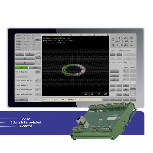 Interfaccia software CNC - XYZ Plasma - Radonix Technology - 3 assi / con controllo altezza torcia / per macchina di taglio al plasma