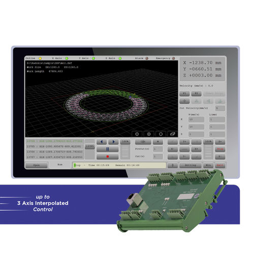 Interfaccia software CNC - XYZ Cutter - Radonix Technology - 3 assi / per macchina di taglio al plasma / per macchina di taglio
