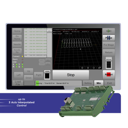 Interfaccia software CNC - XY Sewing - Radonix Technology - 2 assi / per macchina da cucire
