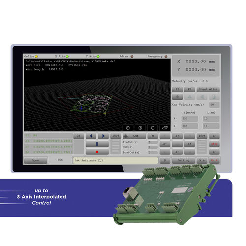 Interfaccia software CNC - XY Cutter - Radonix Technology - 2 assi / per macchina di taglio al plasma / per macchina di taglio
