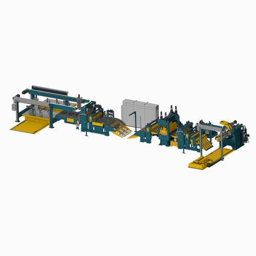 Linea di taglio a lama - DEVELOPPEMENT PROJETS INDUSTRIELS (DPI) - per metallo / per lamiere / per pannelli