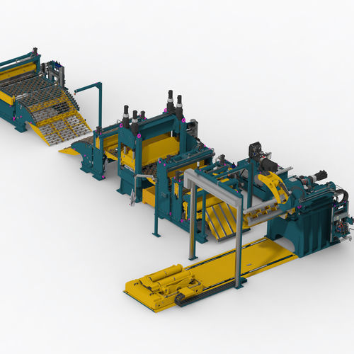 Linea di alimentazione nastro per acciaio ad alta resistenza - DEVELOPPEMENT PROJETS INDUSTRIELS (DPI) - per processi di tranciatura fine / di lamierino magnetico / per l'industria automobilistica